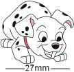 Dalmation Playful Pup Badge 