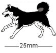 Husky Dog Badge