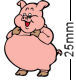 Pink Pig Badge