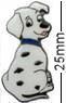 Dalmatian Pup Looking Back Badge