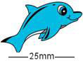 Blue Dolphin Badge